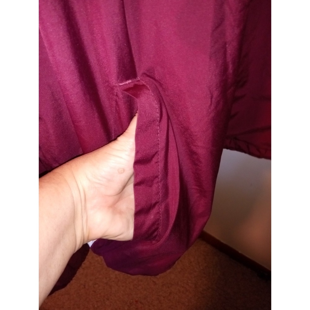Augusta Sports Wear Pullover Windbreak Pockets Fishing Shirt Vinyl Burgundy 3XL - Picture 4 of 14
